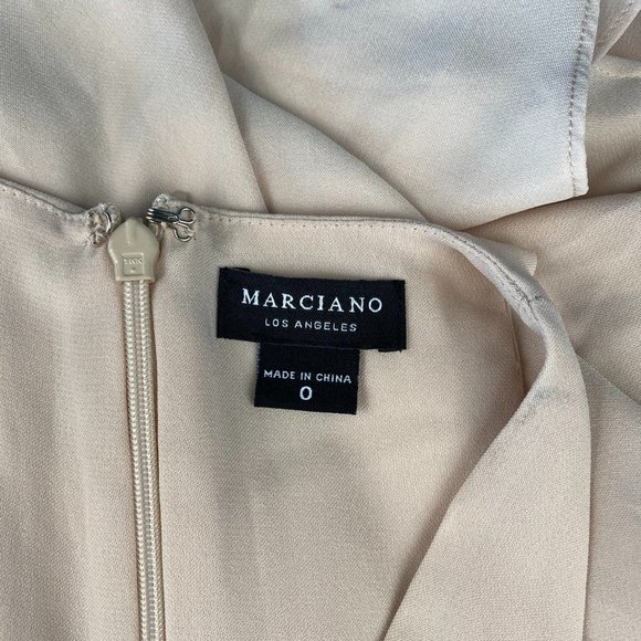 Marciano Cold shoulder Ruffle Mini Dress - Picture 2 of 4